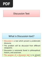 Discussion Text Discussion Text