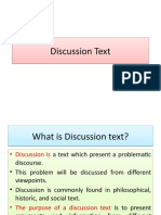Discussion Text Discussion Text