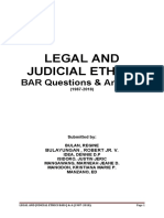 BAR Q&A Legal Ethics