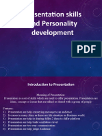 Presentation skills and personality development