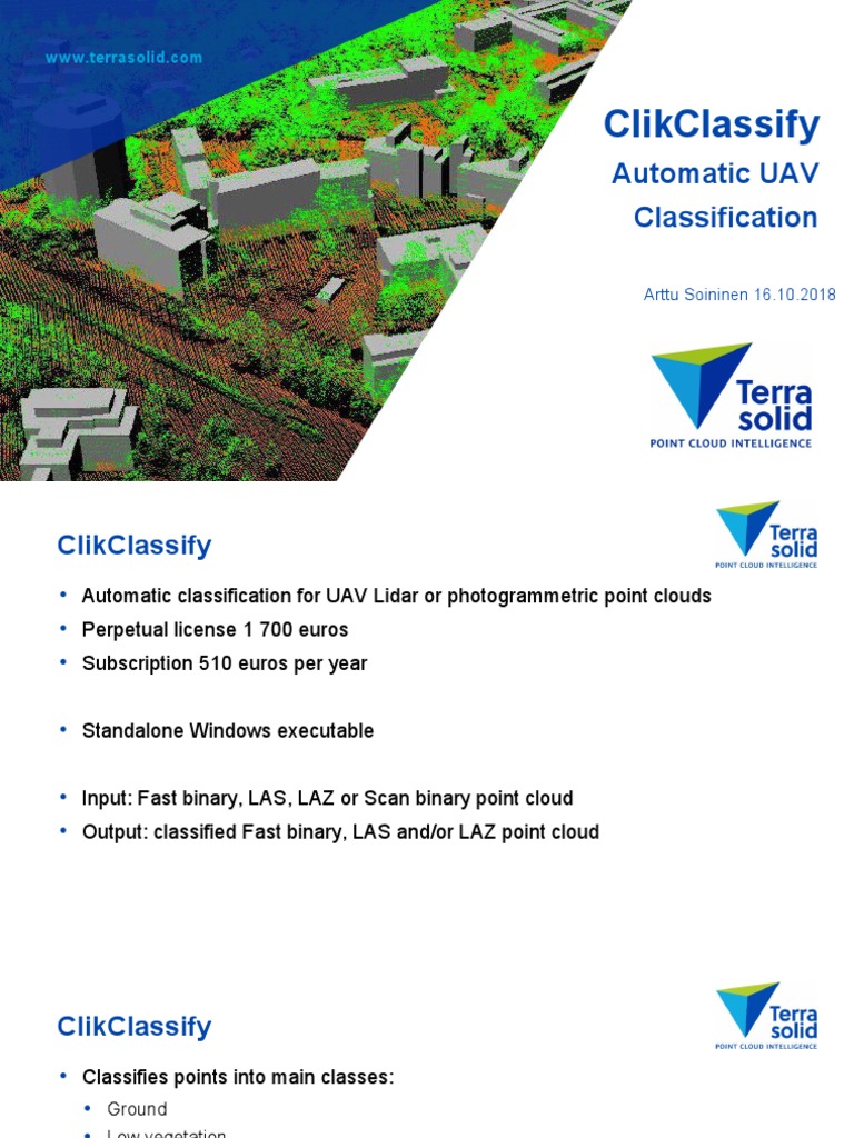 UAV Point Cloud Classification Tool | PDF
