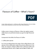 Flavours of Coffee What Is Yours