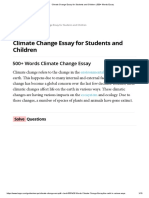 Climate Change Essay For Students and Children - 500+ Words Essay