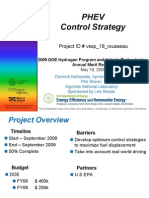 Phev Control Strategy: Project ID # VSSP - 18 - Rousseau