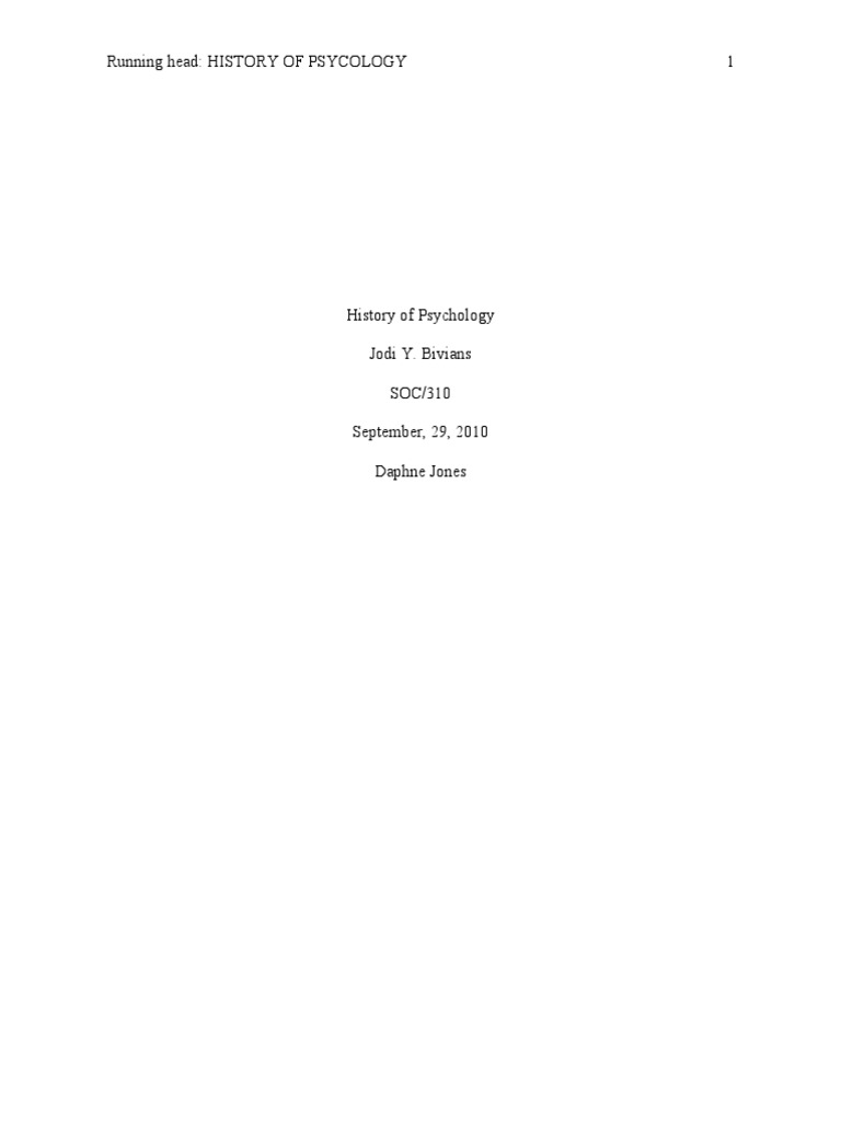 Evolution of Psychology Through History | PDF | Metaphysics | Epistemology