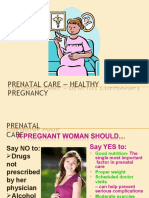 Prenatal Care - Healthy Pregnancy