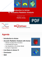 Introduction To Actran For Acoustics Radiation Analysis: Chanhee Jeong