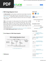 7812 Voltage Regulator Pinout Guide | PDF | Power Supply | Series And ...