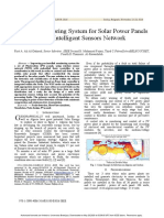 Remote Monitoring System For Solar Power Panels Using Intelligent Sensors Network