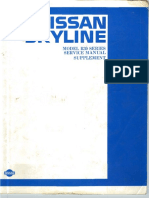 Skyline - R30 - 1984-1985 Supplement