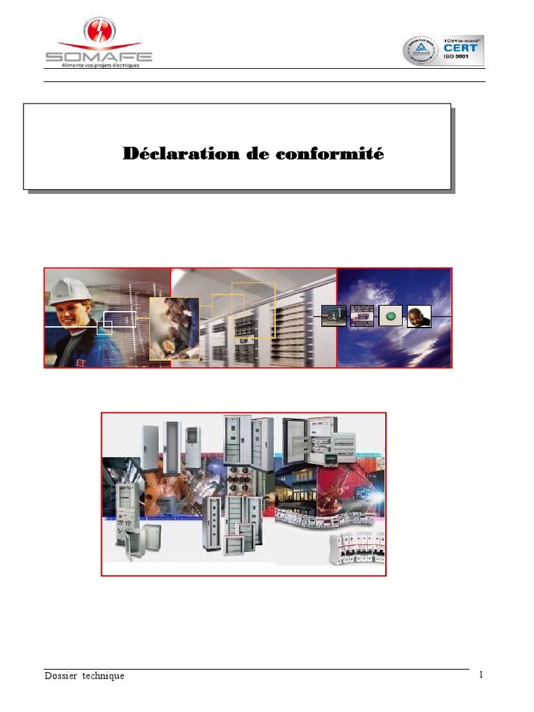 Déclaration de Conformité Somafe PDF Alternating Current