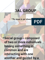 Social Group: "No Man Is An Island."