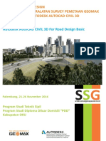 Autodesk AutoCAD Civil 3D For Road Design Basic - PPD OKU - 21-26 November 2016 PDF