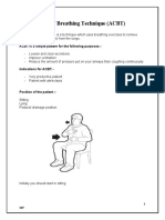 Active Cycle of Breathing Technique