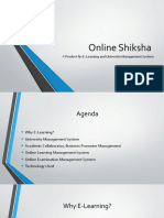 Online Shiksha: A Product For E-Learning and University Management System