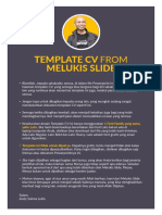 Template CV From Melukis Slide