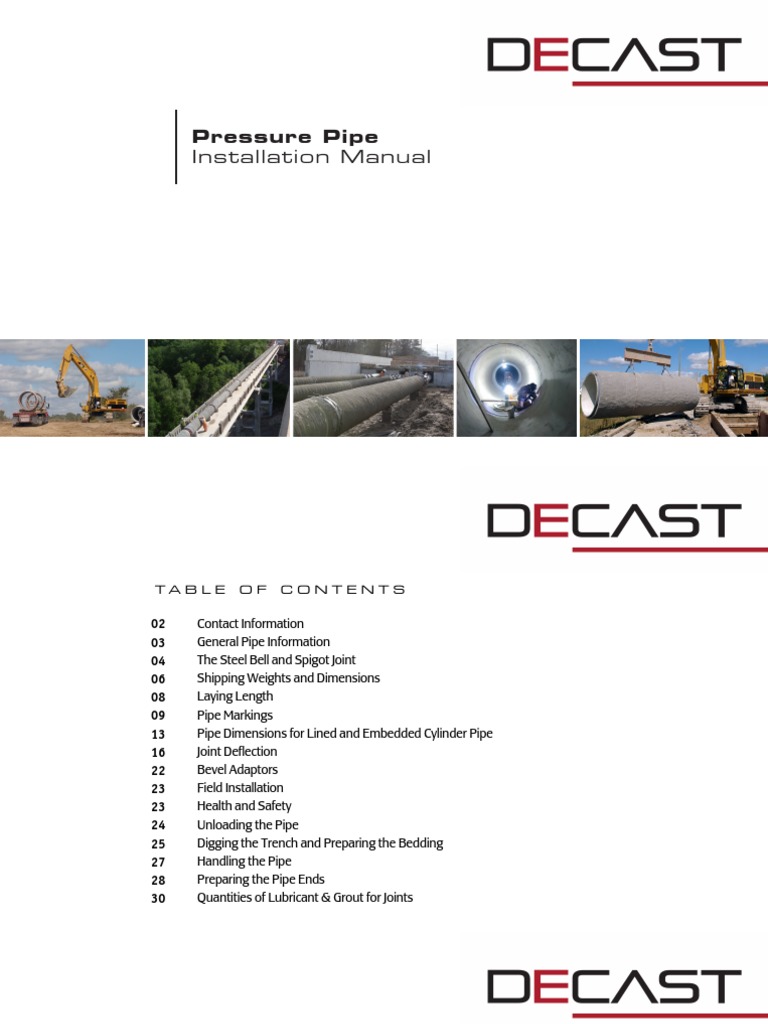 DECAST CPP Installation Manual 2016.02.10 PDF | PDF | Pipe (Fluid ...