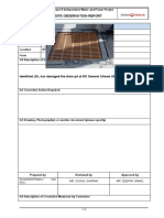 Site Observation Report