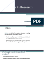 Ethics in Research: Dr. Gurmeet Singh