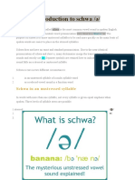 Schwa and R-Controlled Consonants