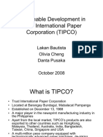 Sustainable Development in Trust International Paper Corporation