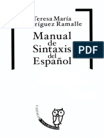 Teresa María Rodríguez Ramalle - Manual de Sintaxis Del Español (2005)