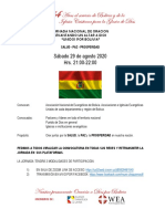 Jornada de Oración Por Bolivia - Sabado 29-08-20