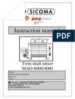 Twin Shaft Mixer Instruction Manual