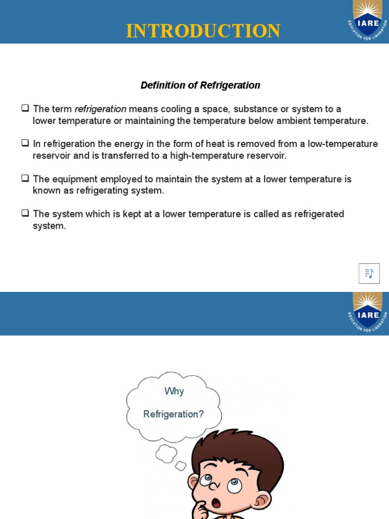 Definition of Refrigeration PDF Chlorofluorocarbon Refrigeration