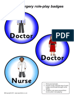 Doctor: Doctor's Surgery Role-Play Badges