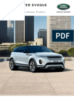 Evoque Spec Sheet MY2020