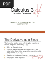 Module 1. Calculus 3