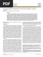 Presurgical Infant Orthopedics For Cleft Lip and P