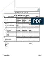 Electro Mechanics: Project Close-Out Checklist