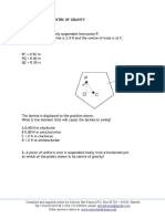 Equilibrium and Centre of Gravity Questions