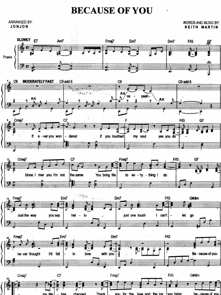 Because of You - Keith Martin