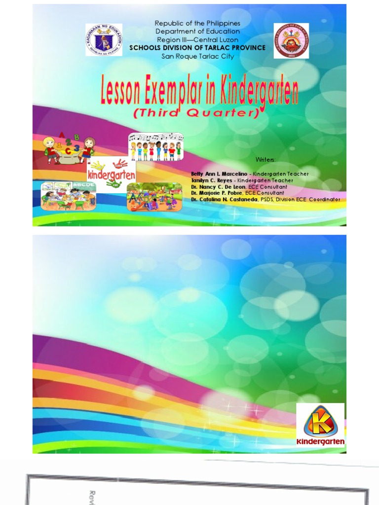 Kinder 2016 Lesson 3rd Quarter PDF | PDF