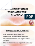 Lesson 1 Derivative of Trigonometric Functions