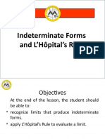 Lesson 5 Indeterminate Forms