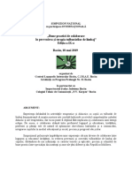 SIMPOZION NATIONAL Buftea 2019 Program PDF