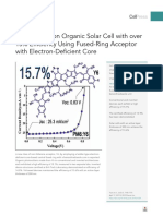 Single-Junction Organic Solar Cell With Over 15% Efficiency Using Fused-Ring Acceptor With Electron-Deficient Core