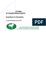 Media Operations at Equestrian Events Guidelines & Checklists