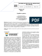 Informe 4 Equilibrio - Quimico Modificacion 2