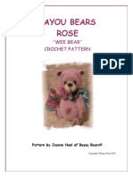Bayou Bears Rose: "Wee Bear" Crochet Pattern