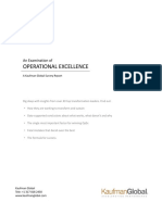 Operational Excellence: An Examination of
