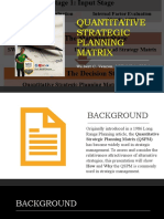 Quantitative Strategic Planning Matrix