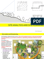 SITE ANALYSIS AND PLANNING