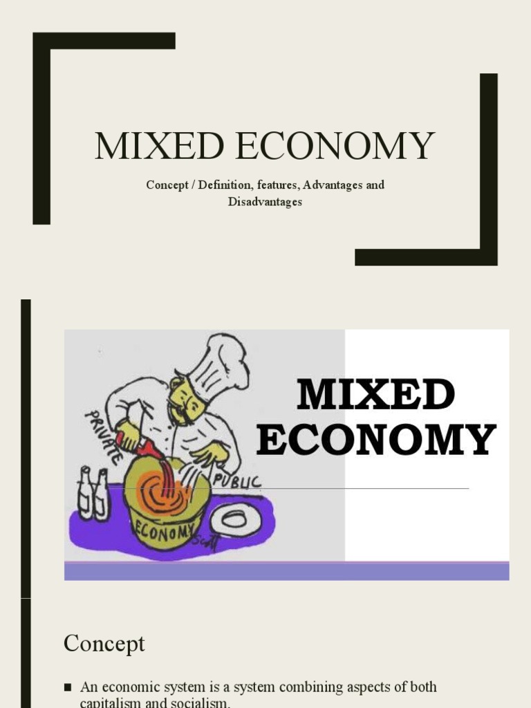 Mixed Economy Concept / Definition, Features, Advantages and