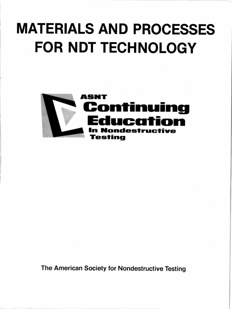 Materials and Processes For NDT Technology PDF PDF