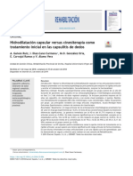 Hidrodilatación Capsular Versus Cinesiterapia